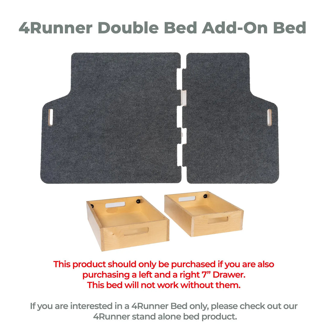 4Runner Camping System | Camping Drawers, Add-on bed, Full-kit, Single-Bed Kit