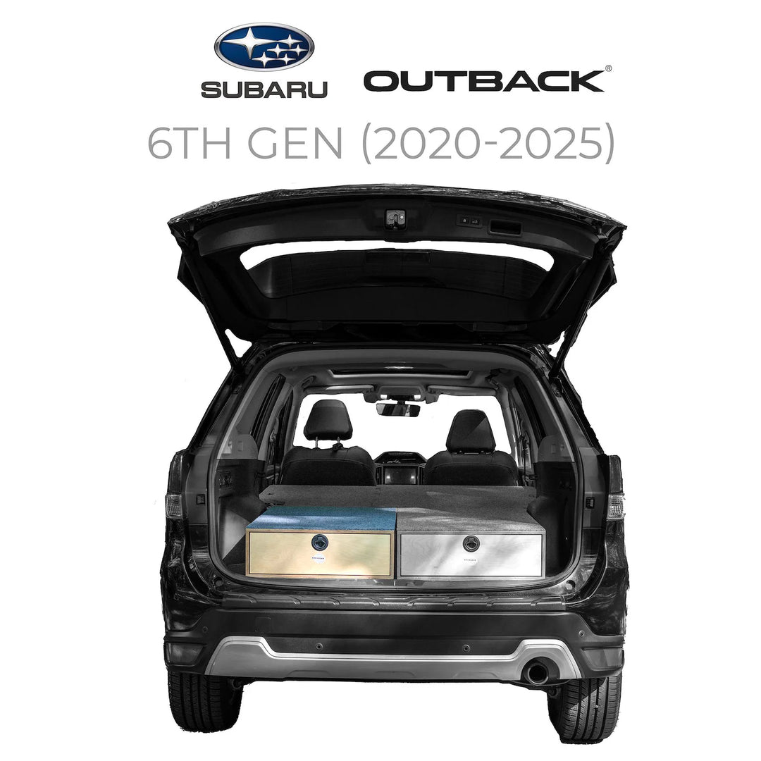 Subaru 6th Generation Outback Camping System ('20-'25) | Camping Drawers, Add-on bed, Full-kit, Single-Bed Kit