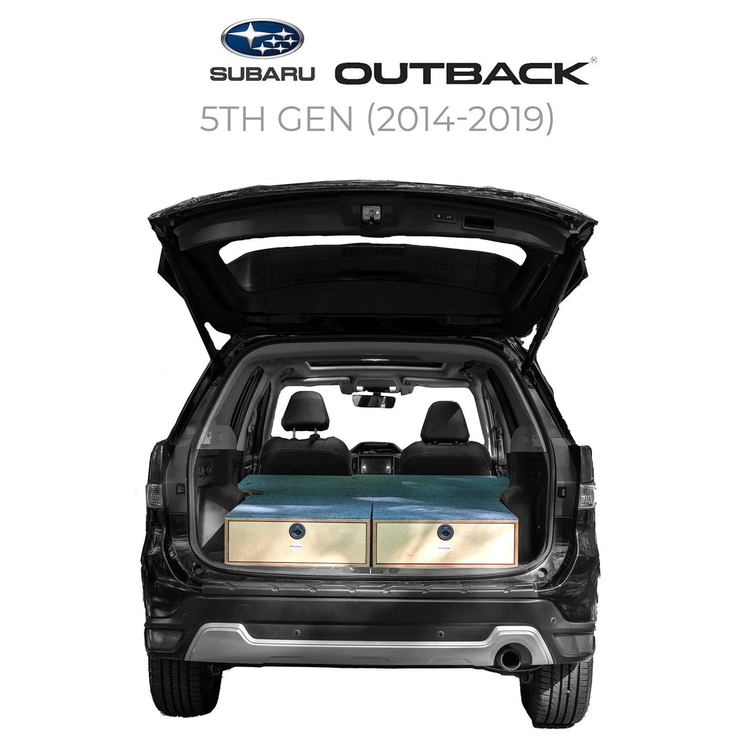 Subaru 5th Generation Outback Camping System ('14-'19) | Camping Drawers, Add-on bed, Full-kit, Single-Bed Kit
