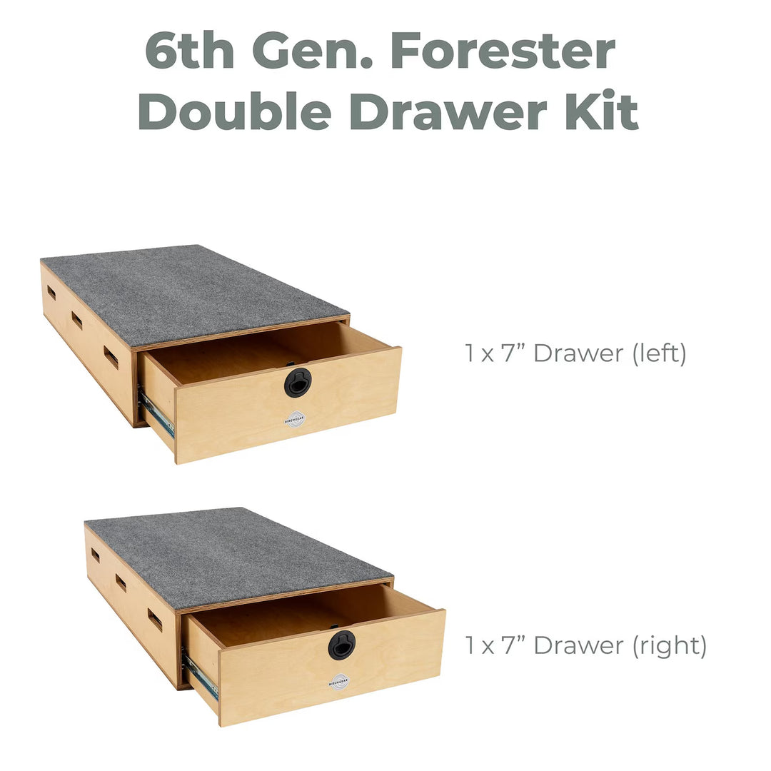 Subaru 6th Generation Forester Camping System ('25-Current) | Camping Drawers, Add-on bed, Full-kit, Single-Bed Kit