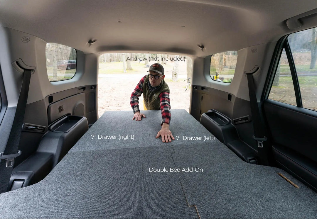4Runner Camping System | Camping Drawers, Add-on bed, Full-kit, Single-Bed Kit