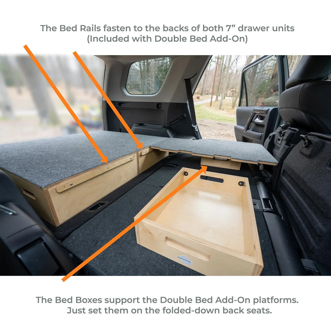 4Runner Camping System | Camping Drawers, Add-on bed, Full-kit, Single-Bed Kit