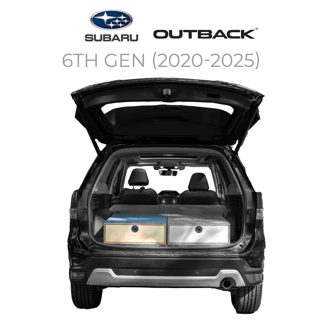 7” Storage Drawer for Outback – Fits 6th Gen Subaru Outback (20-25) | Car Camping Drawer & Vehicle Organizer for Overlanding and Road Trips