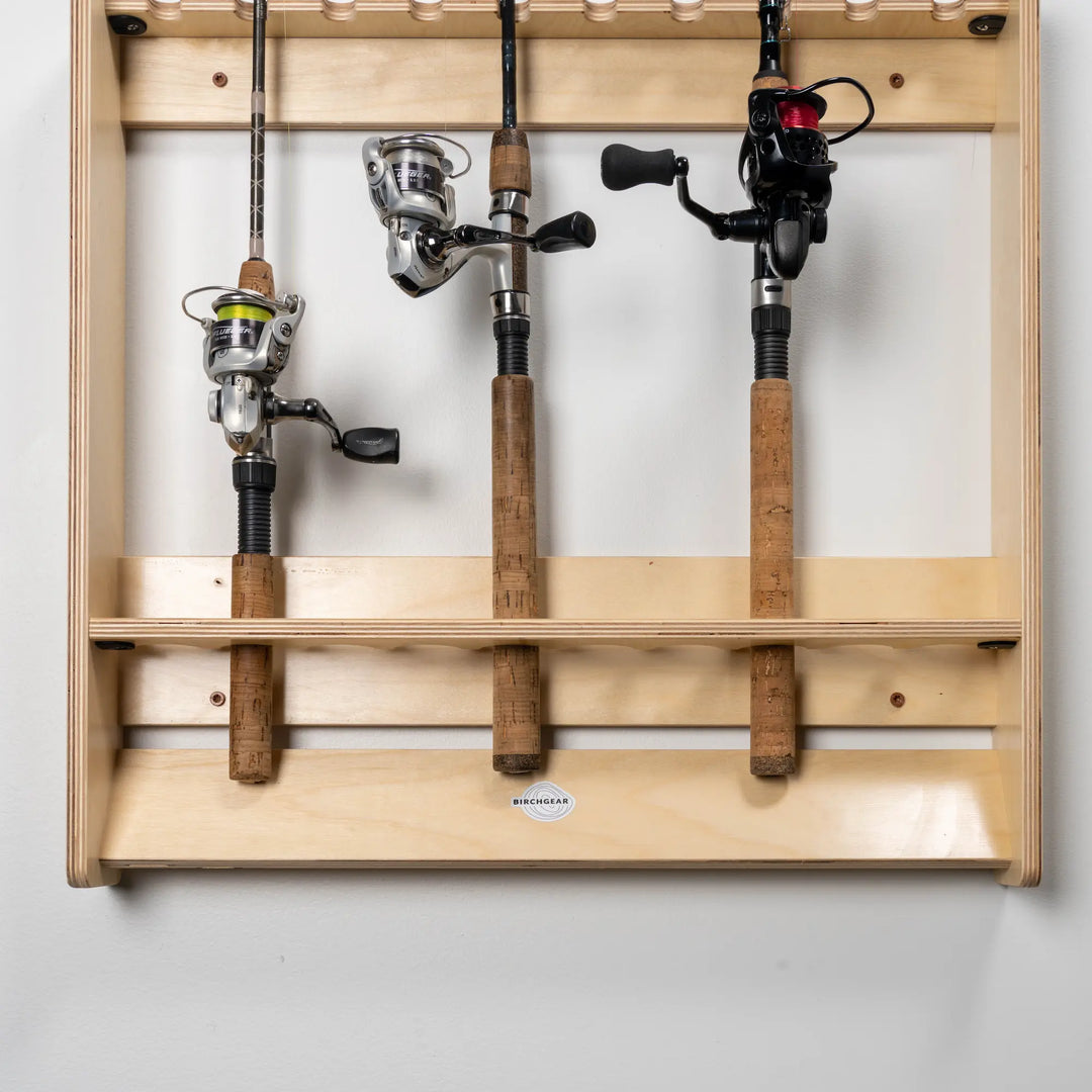 handmade fishing rod holder Fly Rack It can be like a puzzle fitting fully rigged rods and reels in all of the spaces. Homemade DIY Fishing Rod Holder